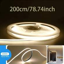 LQHZMYY 1 Set USB Powered COB LED Light Strip, 5V, Touch Control Dimmable, 3 Color Temperatures 3000K/4000K/6000K, Self-Adhesive Backing, Suitable For Birthday, Space Theme, Bedroom, TV Backlight, Vanity, Cabinet, Home Decor, Christmas, Halloween And Other Festivals - 彩色 - 查看 15