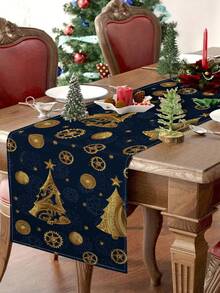1 pieza Camino de mesa de pájaro azul navideño, Camino de mesa decoración navideña, Camino de mesa tipo lino navideño, Camino de mesa, Camino de mesa, 1 pieza Camino de mesa, 4 piezas Manteles individuales, 1 pieza Funda de cojín, 3 productos disponibles, Decoración del hogar de temporada para interiores/exteriores, Decoración del hogar de invierno, Decoración navideña, Decoración de habitación navideña, Decoración de fiesta navideña - Multicolor - Ver 11