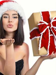 1卷圣诞天鹅绒装饰丝带，DIY圣诞花环装饰，用于包装鲜花礼品、蝴蝶结、DIY派对装饰、情人节装饰，适用于房间装饰、圣诞装饰、家居圣诞装饰、圣诞礼物、生日配饰、礼品包装用品、冬季圣诞装饰、家居圣诞礼物、圣诞装饰