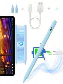 Lápiz óptico actualizado para iPad de 9a y 10a generación, Apple Pencil de 2a generación, lápiz óptico iPad de carga rápida para iPad Pro 11/12.9 de 3a/4a/5a generación, iPad Mini 5/6, iPad 6/7/8, iPad Air 3/4/5, Apple Pen para iPad 2018-2025