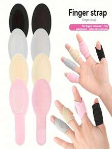 5/10 Peças Talas de Dedo Macias de Poliéster - Suporte Confortável, Adequado para Dedos e Entorses, Fácil de Usar e Remover, Adequado para Uso Diário e Atividades Esportivas, Suporte de Dedo Reutilizável