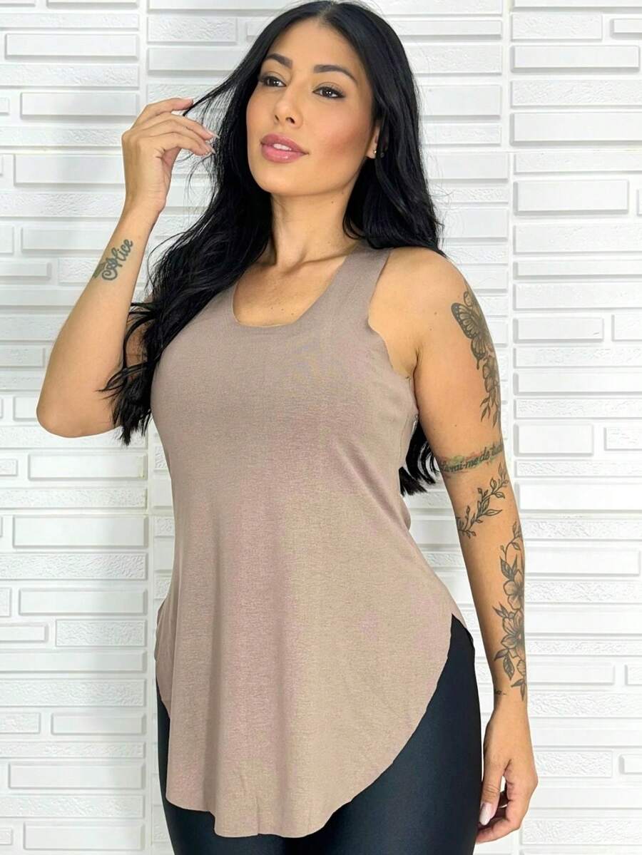 BumBum Fitness Tank Top 10826 - 鏽棕色 - 查看 1