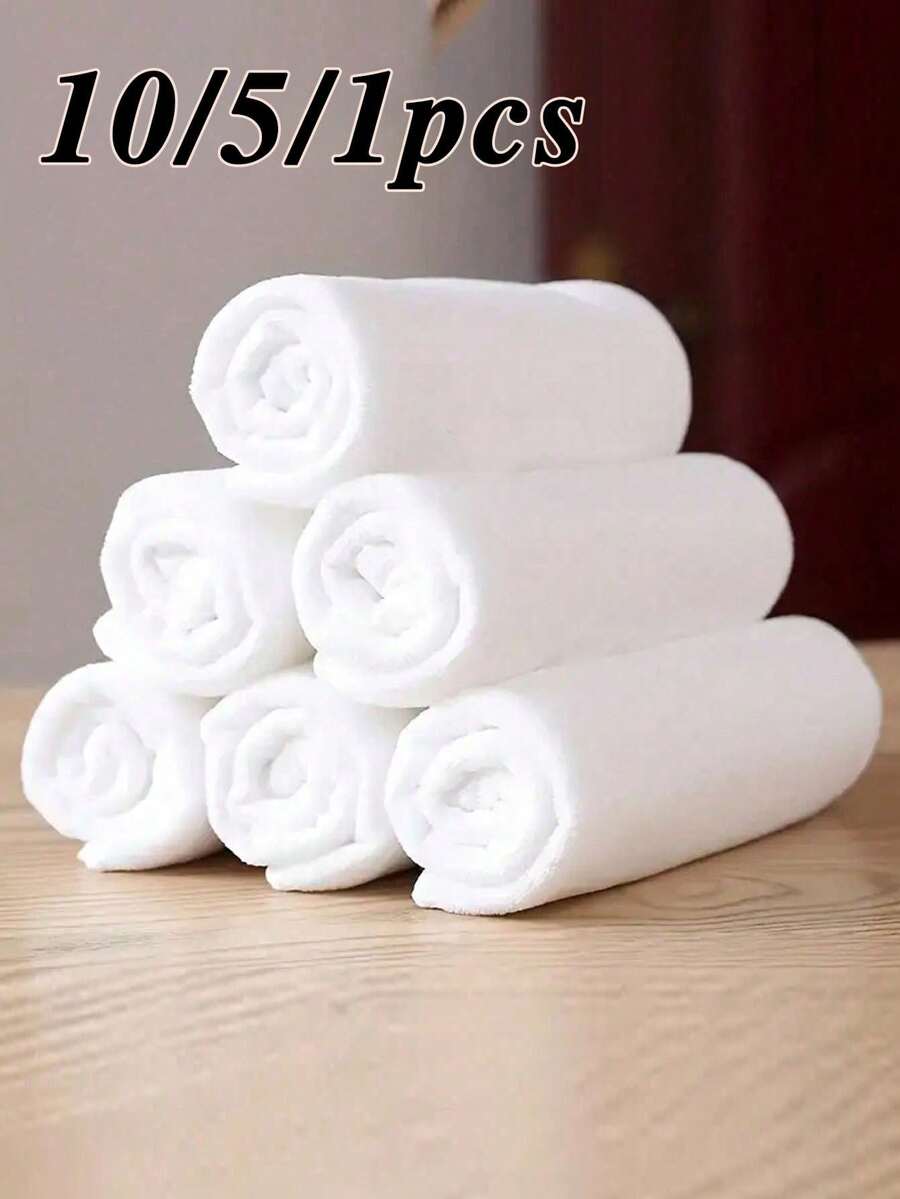 Simple White Face Towel, Hotel Lint-Free Towel For Bathroom, Soft Absorbent Face Towel, Bathroom Supplies, White Washcloth, Hotel Bath Towel Wash Cloths Hand Towels,Small Towel For Bath & Shower, Bathroom Accessories, Hotels, And Gyms Bath, Hand, Facial, Gym (Multiple Specifications),School,Back To School,Travel,Travel Essentials,Home Essentials,Towel,Skin Care