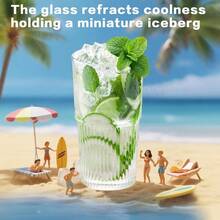 Glass Cups With Lids And Glass Straws High Borosilicate 20OZ Tumblers 2Pcs For Coffee Tea Juice Smoothies Hot/Cold Drinks At Home Office - 2個18.5盎司 - 查看 5