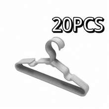 10/20/30/40/50/60pcs Sturdy Plastic Hangers - Non-Slip, (White, Black, Blue, Pink, Green, Gray) With Grooved Shoulders For Firm Grip - Ideal For Home Closets, Dorms And Wardrobe Organization