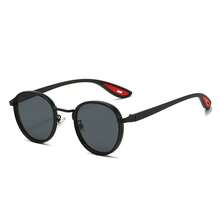 LUMIAS gafas de sol redondas Vintage para hombre 2025, nuevas gafas de sol Punk a para mujer, diseño de marca de lujo, gafas de sol informales Anti-NOL1 - gris degradado s - Ver 7