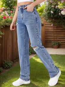 Women Jeans - Blue - View 4