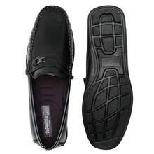 Kit 2 Black And Brown Loafers Men's Comfortable Oxford Derby Dress Shoes Orthopedic Breathable - 黑色 - 查看 3