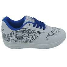 Tênis Mini-Pé Infantil Menino Goods com Caneta - Azul e Branco - Visão 3