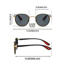 LUMIAS gafas de sol redondas Vintage para hombre 2025, nuevas gafas de sol Punk a para mujer, diseño de marca de lujo, gafas de sol informales Anti-NOL1 - gris degradado s - Ver 10