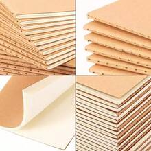 20pcs, 5pcs Small Size Kraft Paper Pocket Notebooks, Ideal For Travel, School And Office, Blank/Lined Pages, Diary/Memo Pad, Brown Cover, Back To School Supplies