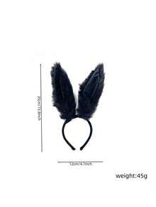 1 szt. Uroczy i słodki dodatek do włosów na imprezę - pluszowa opaska z uszami króliczka, pluszowa długa opaska z uszami królika, nakrycie głowy, opaska na głowę, sukienka damska, cosplay, lolita, cosplay, akcesoria do włosów - A - Zobacz 11