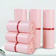 100/50 bolsas de mensajería rosas, bolsas de envío autosellantes, bolsas de embalaje impermeables, bolsas de regalo, bolsas de almacenamiento de ropa, bolsas de mensajería versátiles, adecuadas para embalaje de regalos de Halloween/Navidad/Boda/Cumpleaños/Vuelta al Colegio, mensajería escolar/oficina/hogar/negocio