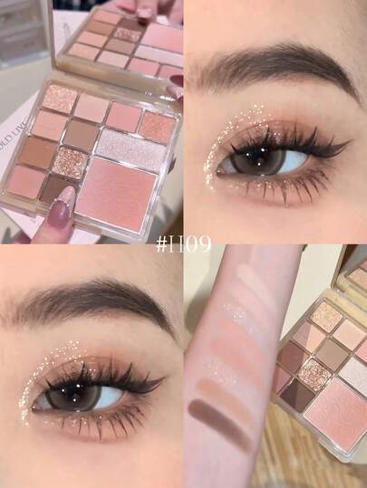  HOLD LIVE 12-Color Eyeshadow Palette, Paris Garden Upgraded Version, Suitable For Everyday Wear