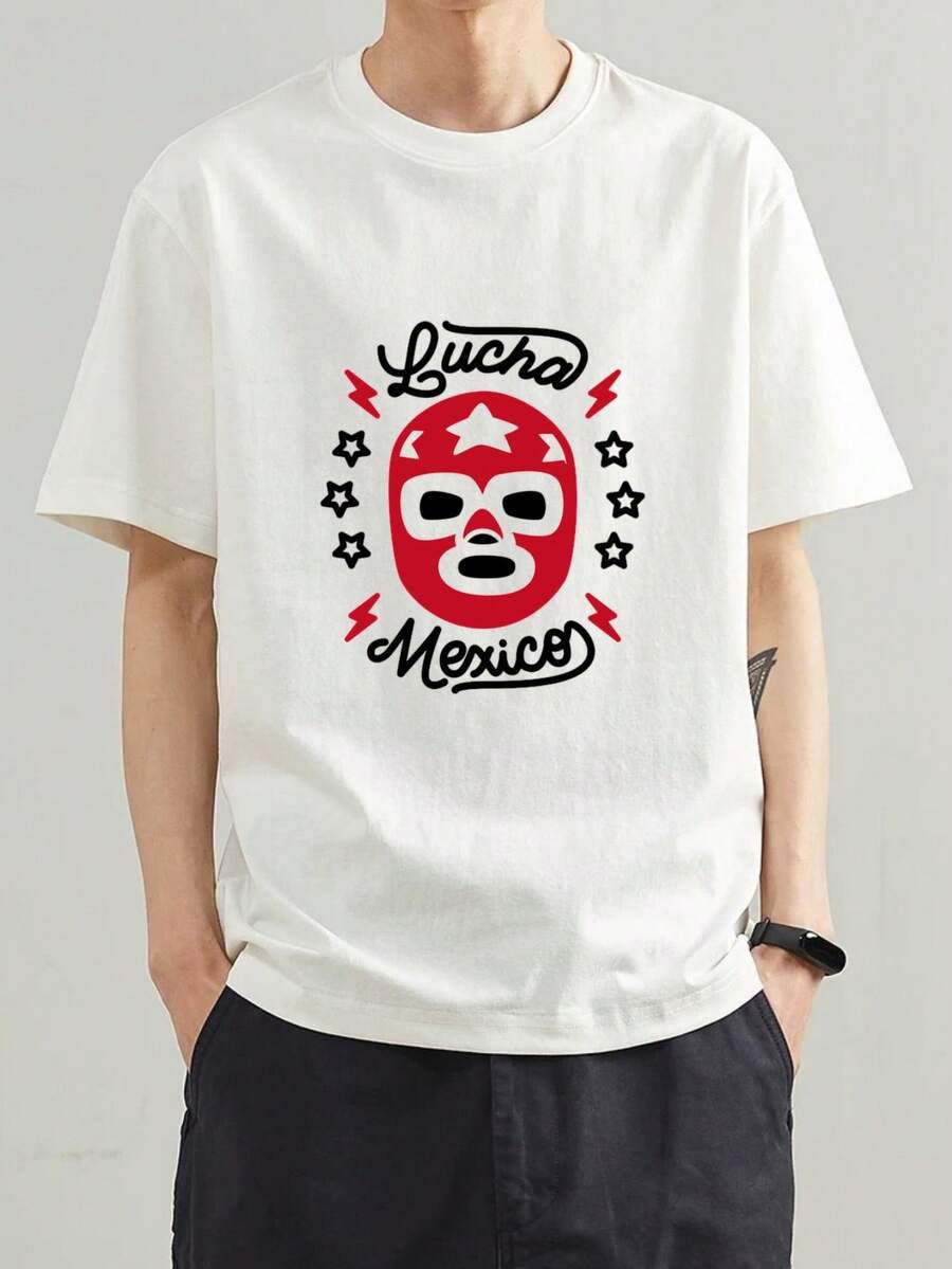 Men Plus Size T-Shirts - White - View 1