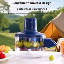 1 pieza Pelador eléctrico recargable de 1300mAh para uvas/tomates y rebanador de ajo - Cortador automático de frutas y verduras para cocina, tienda de té con burbujas, hogar, diseño compacto, motor eficiente - Procesador de alimentos multifuncional - Multicolor - Ver 4