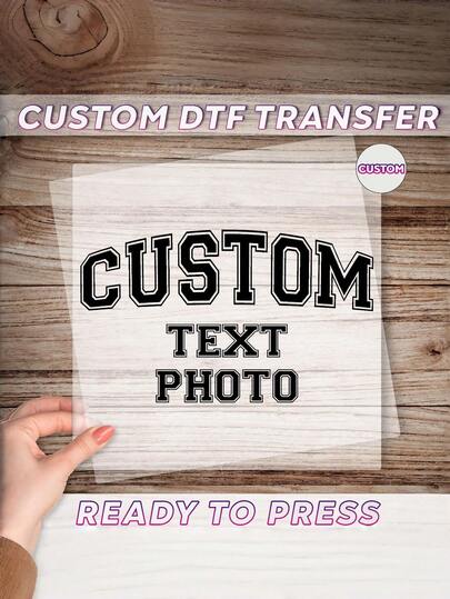 Custom Heat Transfer Stickers For Clothes – Personalized DTF Transfer Film For T-Shirts, Personalized Iron-On Patch, DTF Transfer Film, Custom Vinyl Sticker, DIY Heat Transfer, Personalized Clothing Patch, Custom T-Shirt Print, Gift For Friends, DIY Gift, Photo Transfer, Personalized Decoration, Unique Gift For Her, Creative Clothing Design, Personalized Textile Label, Pillows, DIY Vinyl Iron-On Patch With Custom Design Or Photo