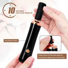 Glue Shaker For Eyelash Extensions, Shmian Electric Nail Lacquer Shaker, Electric Shaker Time Saving Handsfree Tool Glue Nails Polish - Black - View 4