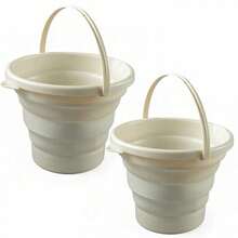 1 pieza Cubo de plástico plegable, Tina redonda plegable, Cubo de agua portátil para pesca, Cubo de agua de plástico portátil, Maceta de agua para exteriores que ahorra espacio, Organizador de maletero para todo tipo de vehículos