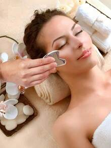 1pc Stainless Steel Heart-Shaped Gua Sha Tool For Facial Massage, Portable Muscle Relaxation Massage Board,Stainless Steel Gua Sha Facial Tools - Face Massage Tools - Smooth Sturdy Metal Guasha Tool For Face Body Reduce Puffiness - Massage Scraper Heart Shape Item(Silver) Stainless Steel Gua Sha Facial Tools Guasha For Face Metal Gua Sha Tighten Skin Massage Guasha Beauty Tool For Body Eyes Neck Massager - Multicolor - View 4