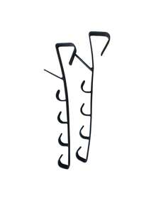 1 buc cârlig de ușă din plastic alb, suport modern și robust pentru agățat, cârlige lungi pentru genți peste ușă