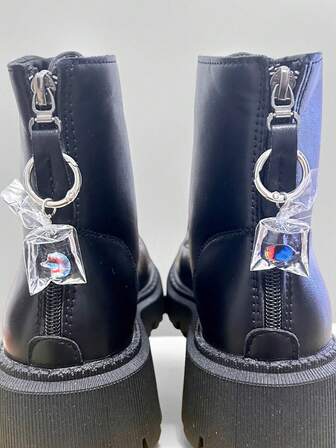 Accesorio de zapato con tacón con pez falso de resina transparente, decoración de moda versátil para zapatos de lona, botas, manualidades DIY