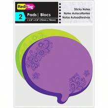 RediTagThought Bubble Notes 2 Pads 3 X 3Inch Neon Green/Purple22102