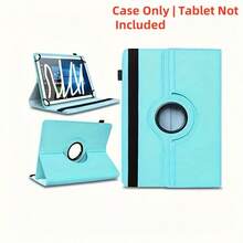 Capa Protetora Universal de Textura de Lichia Rotativa 360 Graus, Compatível com Dispositivos de 10 Polegadas, 9 Polegadas e 10,1/10,5 Polegadas, Adequada para Sistema Android, Sem Orifício para Câmera