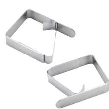 Clips genéricos para manteles - Soportes para manteles| Clips para Cubiertas de Mesa| Pinzas para Cubierta de Mesa de Camping| Pinzas de acero inoxidable para cubrir manteles| Clips para manteles de exterior| Mesa de picnic de alta resistencia - 1 - Ver 4