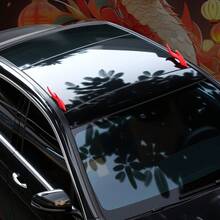 Car Cool Dragon Horn 3D Body Decoration Sticker, Creative Roof Decoration Sticker, EVA Material Car Exterior Decoration Christmas Gift