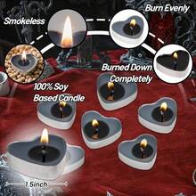 Tealight Candles - Tea Lights Candles Unscented Tea Tree Lights Votive With Cotton Wick Decorating Home, Pool, Wedding, Emergencies, Halloween, Parties, Spas