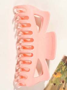 1pc Plastic Hair Clip For Updo Clips - Stylish And Simple Hair Accessory For Girls With High Ponytail Winter Claw Clips Bowknot Hair Claws Elegant Hair Clutch