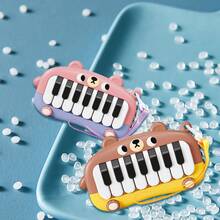 1pc Baby Musical Toy, Cartoon Piano Toy, Bear Piano, Early Education Children Toy, Suitable For Infants 0+ Months (Batteries Not Included) - Multicolor - View 4