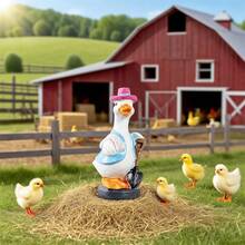 Gardening Duck Figurine Cute Animal Statues Resin Decorations For Home Indoor Outdoor Garden Yard - 鏟子鴨子 - 查看 5