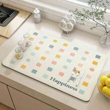 Tappetino assorbente in gel di silice per asciugatura, super assorbente, tappetino da lavello per piatti, tappetino da tavolo per sgocciolamento, sottopentola, supporto per tazze da tè, per cucina - 1 - Visualizzare 2