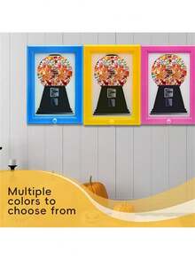 Wall-Mounted Photo Frame Candy Dispenser, Nut And Pet Snack Storage Box, Multi-Functional Snack Storage Frame Can Be Used As Living Room Decoration Pendant, Suitable For Christmas, Halloween, Graduation Ceremony Decorative Storage