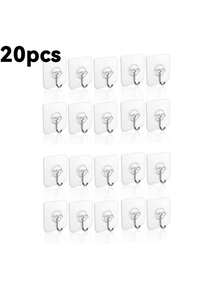 Crochets adhésifs ultra-résistants, sans perçage, imperméables, crochets muraux pour la cuisine, la salle de bain