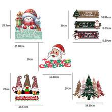 New Product Christmas Creative Door Hanging Decoration Christmas Scene Party Atmosphere Arrangement Paper Pendant Home Decor Christmas Decorations Room Decor Winter
