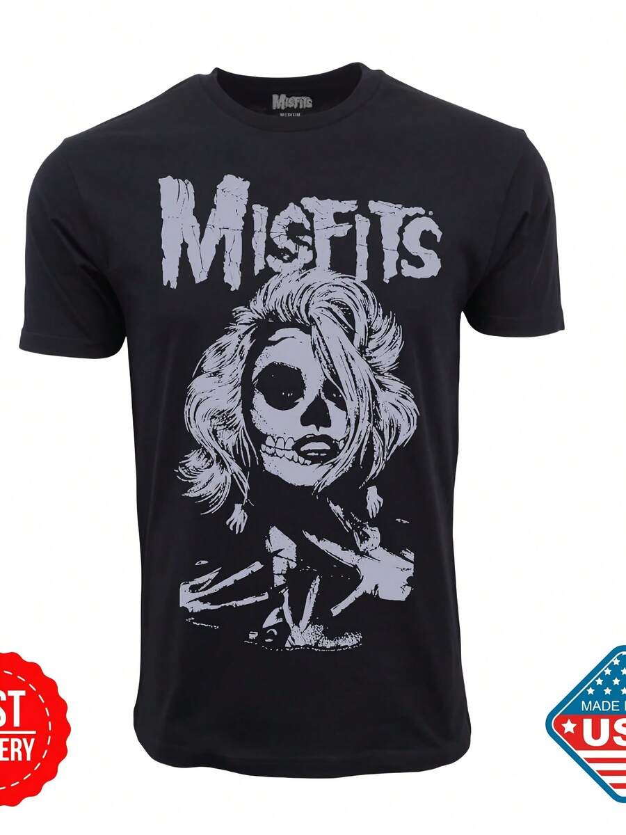 Misfits Skullie Star T-Shirt, Unisex Size S-5XL Misfits Skull Shirt NEW - Phong cách 6 - Xem 1
