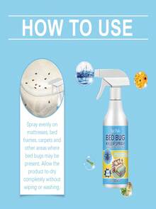 Natural Plant-Based Anti-Mite Spray, Bedroom Deodorizer & Dust Mite Remover, Suitable For Mattress, Sofa, Pillow, Clothing, Wardrobe, Curtain Cleaning, Great Gift For Friends - Multicolor - View 4