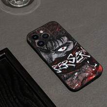 Custodia per iPhone S, S, custodia per telefono con motivo anime "Guts" compatibile con iPhone 16, 15, 11, 13, 14 Pro Max, 7, 8 Plus, X, Xr, Xs Max, 12 mini, in colore nero - Z8 - Visualizzare 4