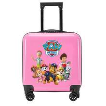 Paw Patrol Valise à roulettes édition équipe Wangwang, dessin animé, pour hommes et femmes, 18-20 pouces, roues universelles, grande capacité, sac de voyage à roulettes pour étudiants