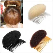 Hiibaby® 2pcs BUMP IT UP Volume Inserts Do Beehive Hair Styler Insert Tool Hair Comb Beige - As Pic - View 6