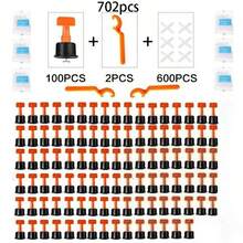 (126pcs/351pcs/702pcs/50pcs) Upgraded Tile Leveling System, Reusable Tile Leveling Clips, Tile Spacers, Tile Leveling Pliers, Suitable For Floor Tile Installation, Construction, Hardware