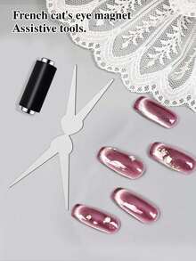 New French Cat Eye Magnet, Strong Magnet Big Y-Shaped Iron Piece, For Cat Eye Nail Polish Gel - Multicolor - View 7