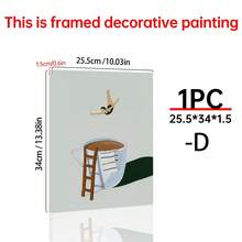 1 张咖啡潜水员海报印刷品、早安咖啡海报、咖啡爱好者礼物、咖啡站墙壁艺术、厨房墙壁艺术 - 可选框架、极简主义家居墙壁艺术、礼物、有趣和创意的家居墙壁装饰、卧室、客厅、厨房、浴室、咖啡厅、宿舍墙壁艺术帆布海报 - 1pc - 查看 25