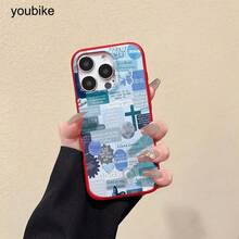 Teléfono azul con diseño de textura de lichi. Compatible con phone 16 Pro, 16, 15 Pro, 14, 14 Plus, 13, 13 Pro, 12 Pro y 12 Pro. Resistente y antihuellas, un excelente regalo de cumpleaños. - Rosa - Ver 11
