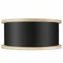 316 Black T316 Stainless Steel, 500FT Marine Grade Black Wire Rope Aircraft, 1x19 Strands Deck Railing, Balcony, Fence, And Balustrades - 500FT + 1x19 Stainless Steel Cable - View 1