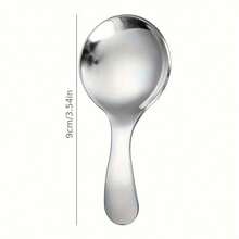 2/5 pièces Cuillères à mesurer à manche court - Mini cuillères rondes pour poudre de protéines, cuisson et café, set de cuillères lavables au lave-vaisselle