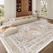 Alfombras de área para la sala de estar, alfombras lavables con respaldo antideslizante, alfombra de área grande vintage, alfombra decorativa resistente a las manchas para el hogar - Multicolor - Ver 1